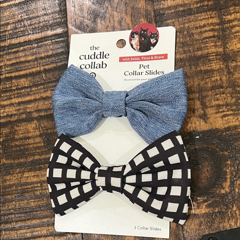 Blue and Black Pet Collar Slides